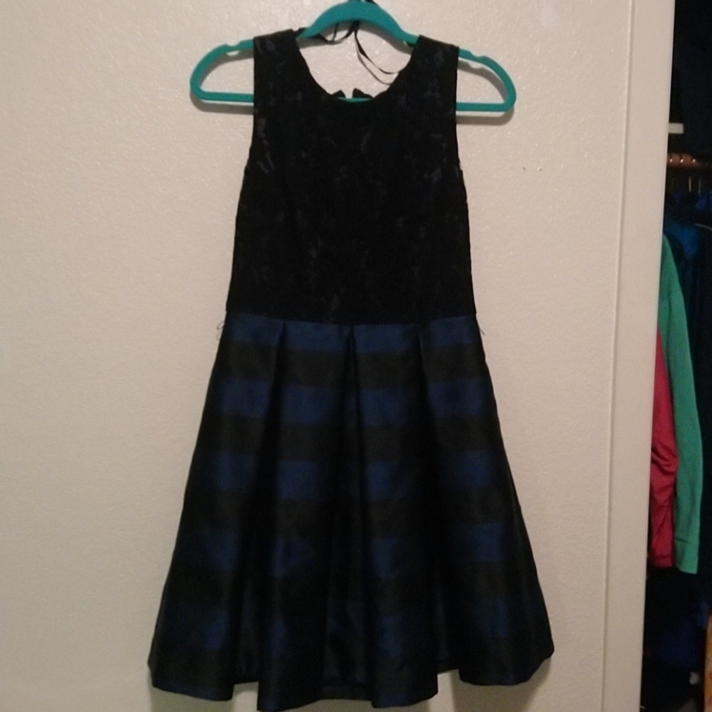 Black and Navy Blue Fancy Dress